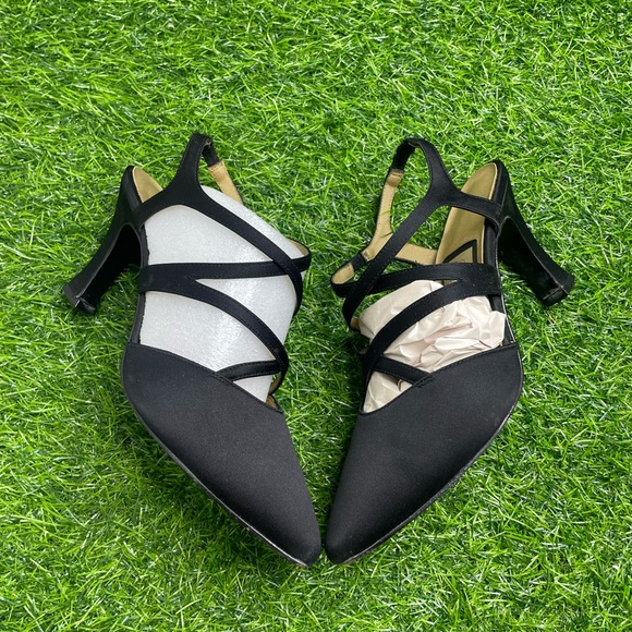 Nina Black Heels Size Women’s 8 - Picture 3 of 7